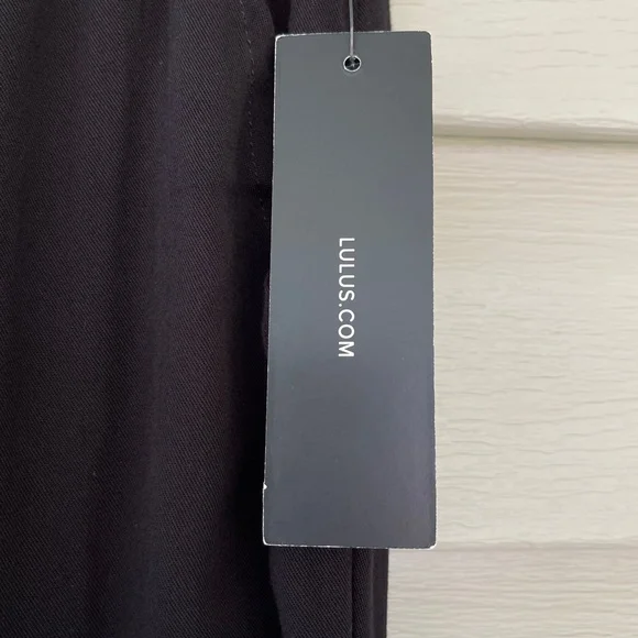 Lulus Sebastian Black Pants Size S NWT - Picture 7 of 11